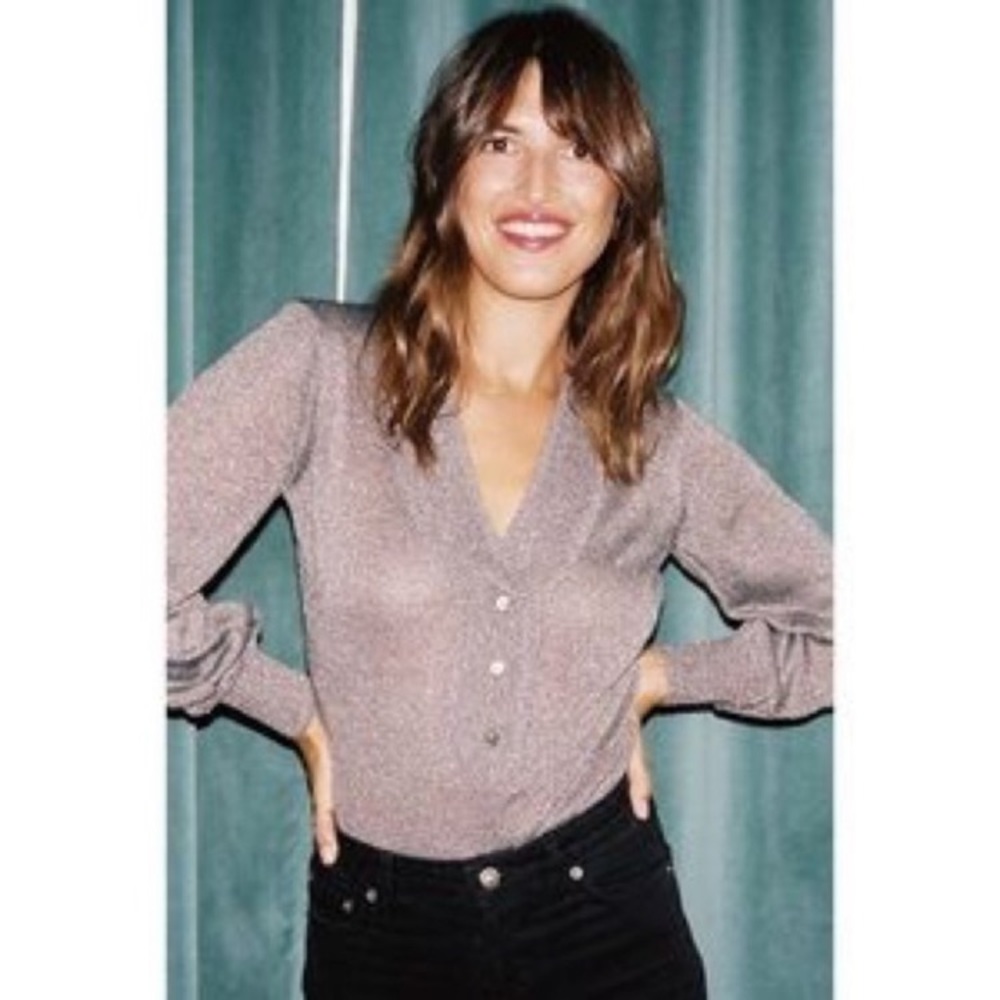 Rouje Phoebe Lurex Top: Small, FR 36